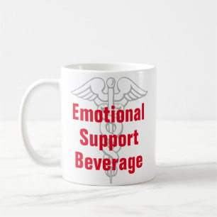 Emotionele ondersteuning Beverage Funny Coffee Mok