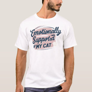 Emotionele ondersteuning Cat Lover Design T-shirt