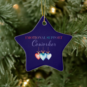 Emotionele ondersteuning collega ornament