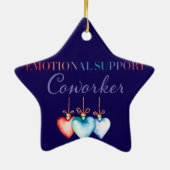 Emotionele ondersteuning collega ornament (Achterkant)