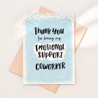 Emotionele ondersteuning Coworker Kaart, Werk best