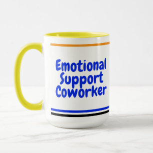 Emotionele ondersteuning Coworker Mok (Collega Gif