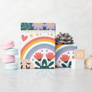 Emotionele ondersteuning Gift Wrap - Rainbow & Hea Cadeaupapier