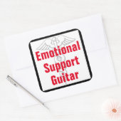 Emotionele Ondersteuning Gitaar - Funny Sticker (Envelop)
