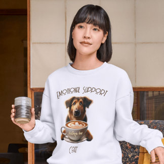 Emotionele ondersteuning Koffie Schattigee mentale Tri-Blend Shirt