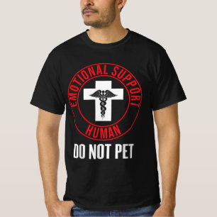 Emotionele ondersteuning Mensen niet eten T-shirt