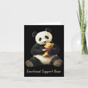 Emotionele ondersteuning Panda Beer met een Schatt Kaart