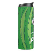 Emotionele ondersteuning Pickle Grappig Groen Thermosbeker (Gedraaid links)