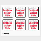 Emotionele Ondersteuning Viool - Funny Sticker (Vel)