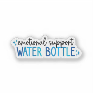 Emotionele Ondersteuning Waterfles – Hydratatie Sticker