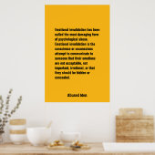 Emotionele ongeldigverklaring is genoemd ... poster (Keuken)