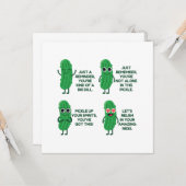 Emotionele steun augurk kaart (Voorkant / Achterkant in situ)