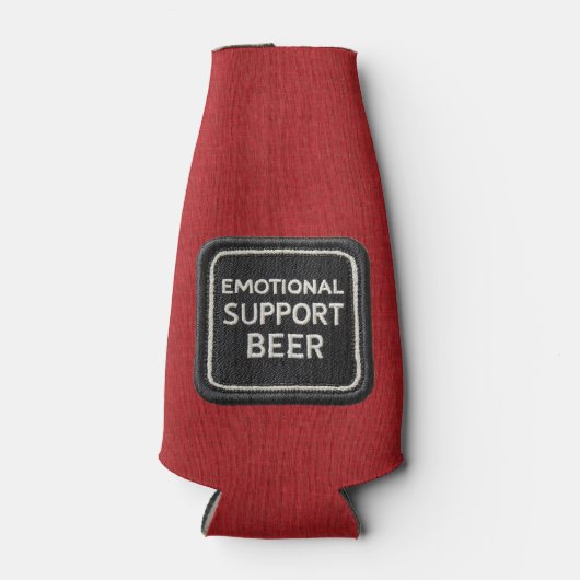 Emotionele steun bier - Foam bier fles koeler (Voorkant)