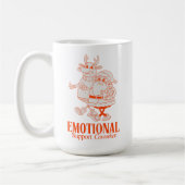 Emotionele steun collega leuke kerst kantoor koffiemok (Links)