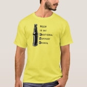 Emotionele steun Dierenbier T-shirt (Voorkant)