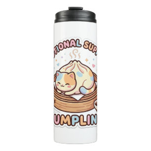 Emotionele Steun Dumpling Schattig Kawaii Dim Sum Thermosbeker