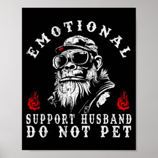 Emotionele steun echtgenoot aai grappige aap niet poster