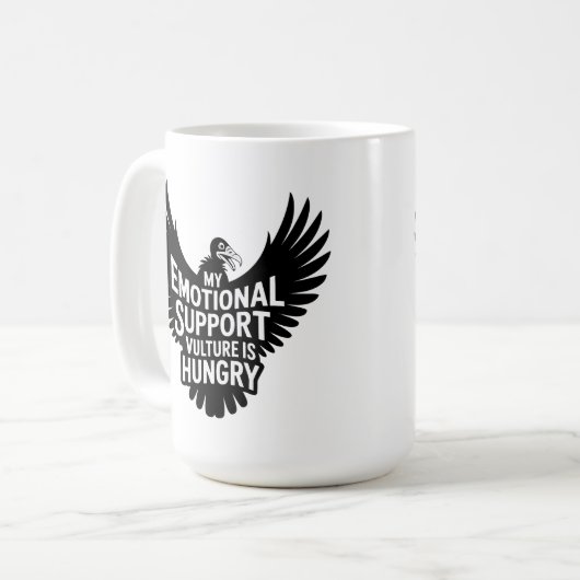 Emotionele Steun Gier Neurodivergentie Humor Koffiemok (Voorkant links)