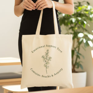 Emotionele Steun Grappige Saliegroene Mentale Gezo Tote Bag