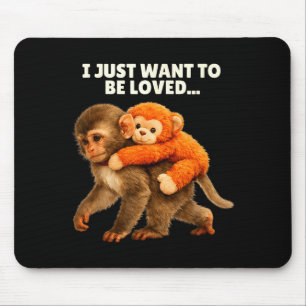 Emotionele steun knuffel aap baby stomp knuffel pl muismat