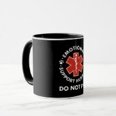 Emotionele steun man niet huisdier mok (Voorkant links)