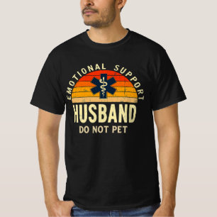 Emotionele steun man - niet huisdier  plezier t-shirt