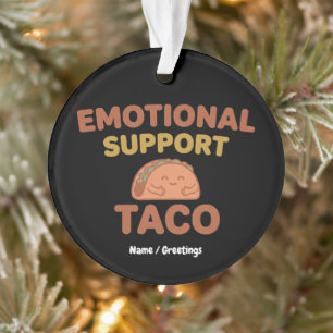 Emotionele Steun Taco Grappige Retro Kawaii Troost Ornament