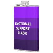 Emotionele steun Vinyl verpakte kolf Heupfles (Links)