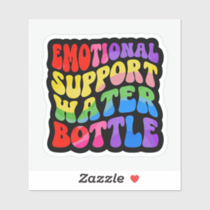 Emotionele steun waterfles sticker