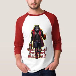 Emotionele steun weerwolf t-shirt