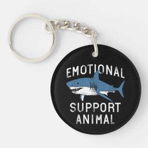 Emotionele Steundier Drol Komische Enge Haai Grapp Sleutelhanger