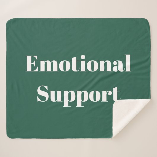 Emotionele support sherpa deken (Voorkant (horizontaal))