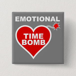 Emotionele Tijdbom Grappige Knop Speldje