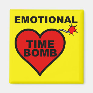 Emotionele Tijdbom Grappige Koelkastmagneet Magneet