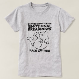 Emotionele uitsplitsing hier t-shirt