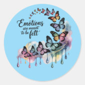 Emotions Are Meant to Be Felt – Butterfly Sticker (Devant)