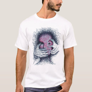 Émotions piégées - T-shirt d'art surréaliste Abstr