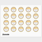 Empanada Turnover Bakery Box Seals Ronde Sticker (Vel)