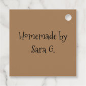 Empanadas Enkel voor jullie Homemade Empanada Past Bedankjes Labels (Achterkant)