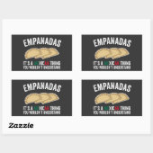 Empanadas Het is een Mexicaans ding dat je niet zo Rechthoekige Sticker (Vel)