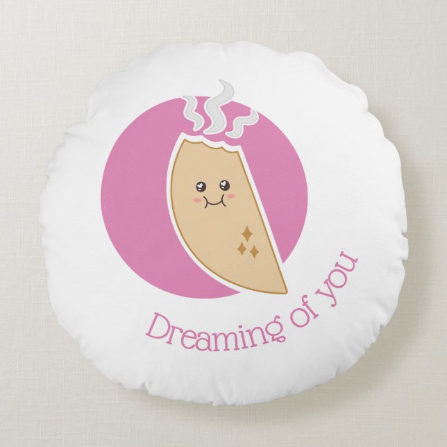 Empanadita power rond kussen (Voorkant)