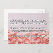 Empath Belief Positieve Aanmoediging Quote Briefkaart (Voorkant / Achterkant)