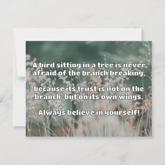 Empath Belief Positieve Aanmoediging Quote Briefkaart