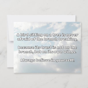 Empath Belief Positieve Aanmoediging Quote Briefkaart