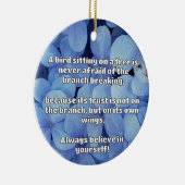 Empath Belief Positieve Aanmoediging Quote Keramisch Ornament (Rechts)