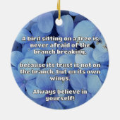 Empath Belief Positieve Aanmoediging Quote Keramisch Ornament (Achterkant)