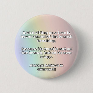 Empath Belief Positieve Aanmoediging Quote Ronde Button 5,7 Cm