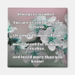 Empath Bravery Positieve Aanmoediging Quote Magneet
