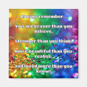Empath Bravery Positieve Aanmoediging Quote Magneet