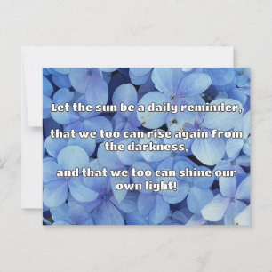 Empath Shine positieve aanmoedigingsquote Briefkaart